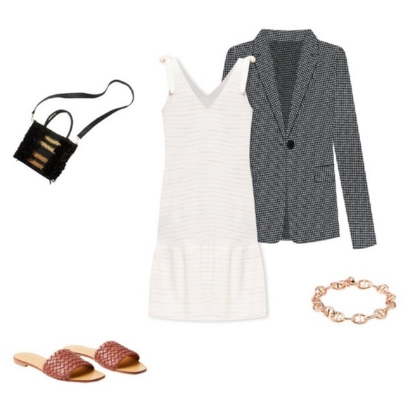 Bow Strap Button Flounce Dress - Picture 3 of 4